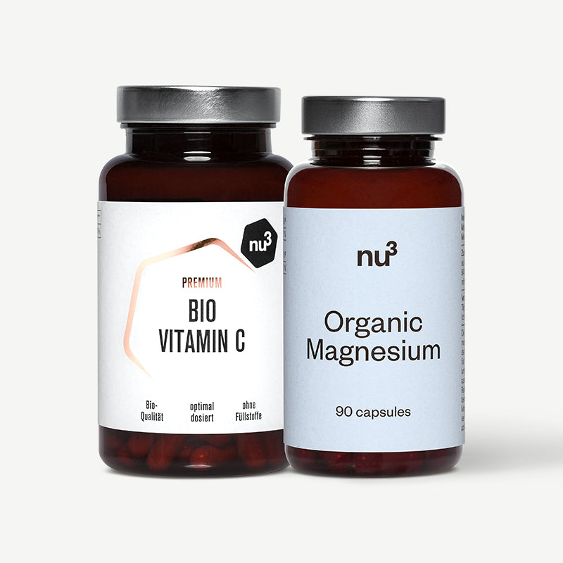 Nu3 Bio Magnesium & Vitamin C Im Set – 100 % Rein | Nu3