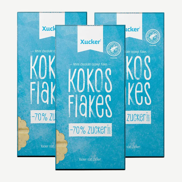 Xucker Weiße Schokolade Kokosflakes