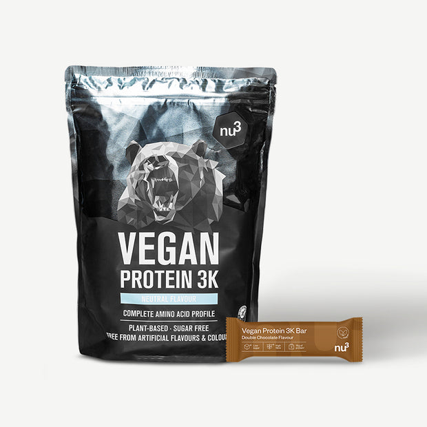 nu3 Vegan Protein 3K Pulver + Vegan Protein 3K Bar