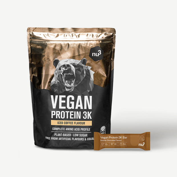 nu3 Vegan Protein 3K Pulver + Vegan Protein 3K Bar