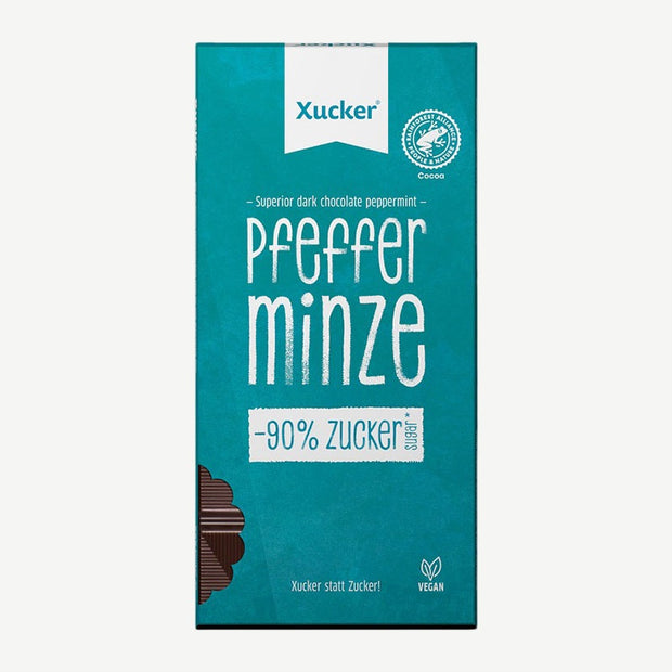 Xucker Edelbitter-Schokolade Pfefferminze